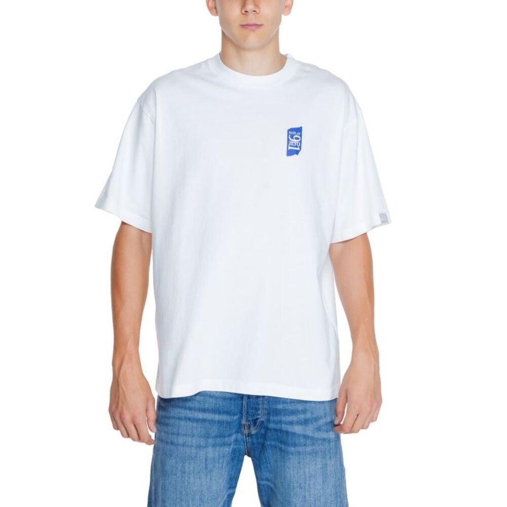 Replay White Cotton Men's T-Shirt